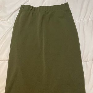 Knee length skirt